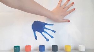 Разноцветные ладошки,учим цвета на русском и английском языках ??????