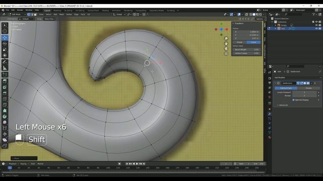 Blender 3.2 Ornament 3D Speed Modeling  | CG Time