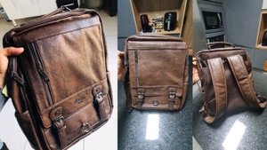 7 Кожаные мужские рюкзаки с Алиэкспресс Leather Men's Backpacks Крутые вещи с Aliexpress Мода 2023