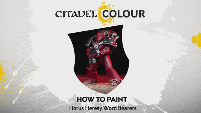 Warhammer 40000 How to Paint - Horus Heresy Word Bearers