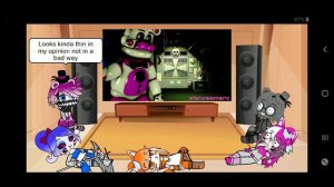 Fnaf Sister Location React to SL All Alone Song (Animation by XboxgamerK)