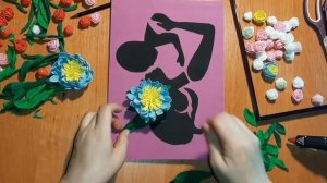 Мастерская вдохновения - Панно-цветы из фоамирана