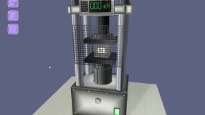 Испытание образцов самоуплотняющегося бетона на прочность при сжатии» (Compressive strength test)