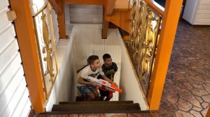 Nerf war сиренаголовый scp 106 и scp 096 против детей