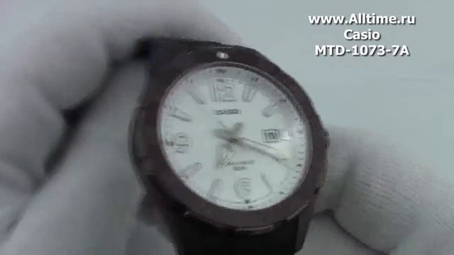 Мужские японские наручные часы Casio MTD-1073-7A смотреть онлайн