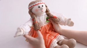 Текстильная кукла "Маняша", сувенирная мастерская  "Нежный ветер"
