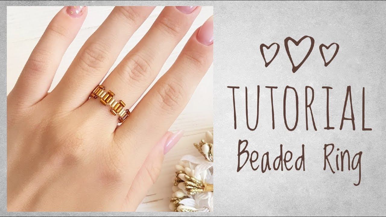 Мастер-класс: Кольцо из рубки 3мм | Tutorial: Ring made of beads of the cutting of 3mm