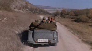 Мерседес уходит от погони (1980) car crash scene