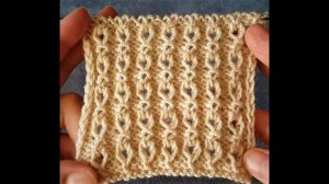 Чудесный узор спицами