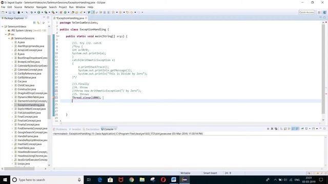 Exception Handling in Java - Core Java - Session 21 - Part 2 смотреть онлайн