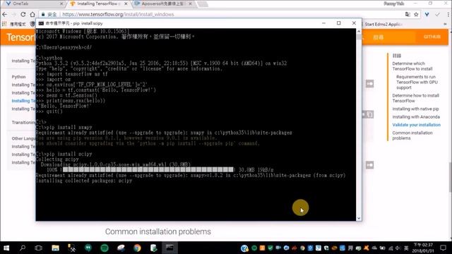 how to install tensorflow + keras (python) 安裝教學 смотреть онлайн
