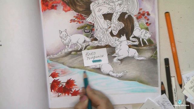 Kitsune Glen. Part 2 #Coloring in 'Foxes & Fairies' M.Dillman / Раскраска-антистресс смотреть онлайн