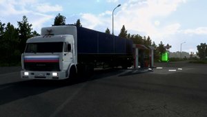 Заставка сериала дальнобойщики в игре Euro truck simulator 2. Тихий огонёк моей души.