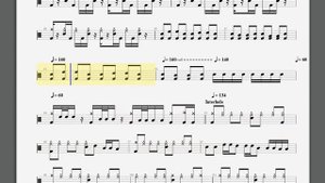 Metallica   Phantom Lord  Drum tablature