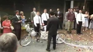 Daniel and Rachel Findley Wedding - Sendoff, Tandem Bicycle - Part 14