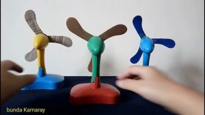 Tiga Kipas Angin Mainan Baling Unik Tanpa Jala - kid toys