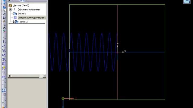 Как создать спираль и резьбу в КОМПАС-3D