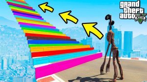 КАК ДАЛЕКО СИРЕНОГОЛОВЫЙ И ФОНАРЕГОЛОВЫЙ СМОЖЕТ ЗАБРАТЬСЯ ПО СТУПЕНЬКАМ ЭКСПЕРИМЕНТ ГТА 5 МОДЫ! GTA