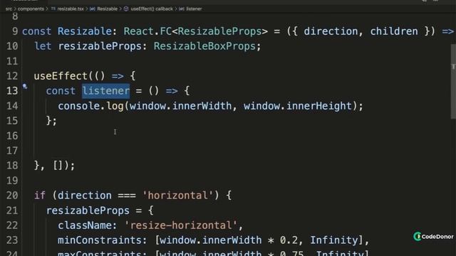 150. On Resize Events | React with Typescript