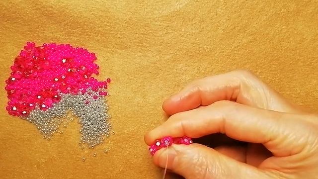 #Сережкиизбисера и камней малиновые (новинка)