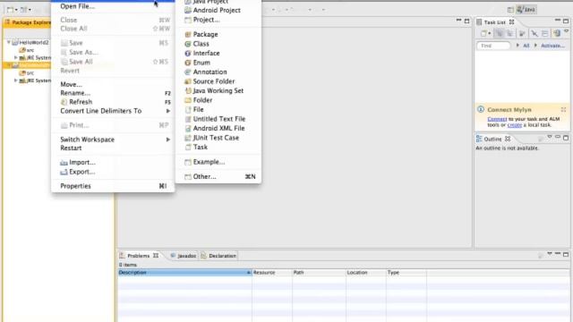 Eclipse Java Tutorial 2 - Hello World Java Program смотреть онлайн