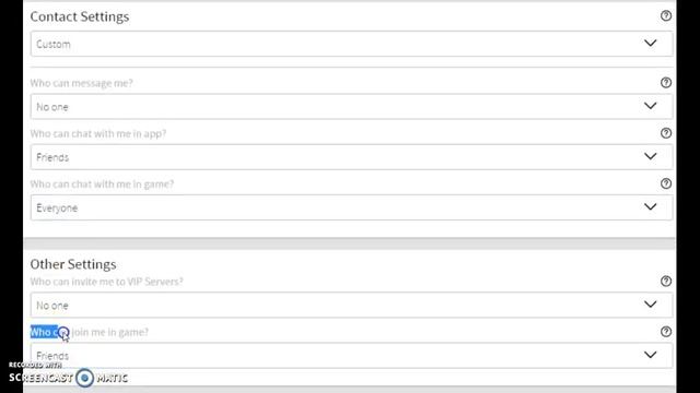{}ROBLOX{}How to change the follow settings.