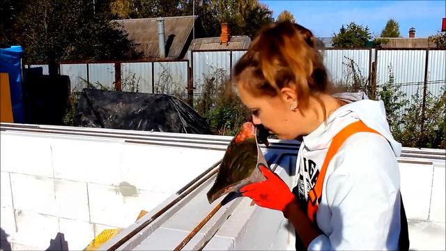 Армирование стен из газобетона. Как легко сделать штробу в блоке без штробореза.
