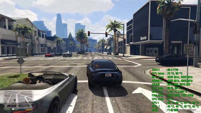 Grand Theft Auto V (4790K 4.0 GHz/DDR3 1333 MHz/GTX 1070 SLI ON) смотреть онлайн