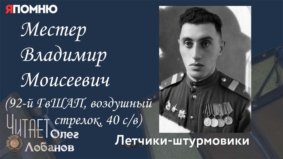 Местер Владимир Моисеевич. Проект "Я помню" Артема Драбкина. Летчики-штурмовики.