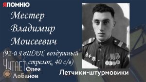 Местер Владимир Моисеевич. Проект "Я помню" Артема Драбкина. Летчики-штурмовики.