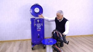 AE&T T06528 Пескоструйный аппарат инжекторный 106л ОБЗОР