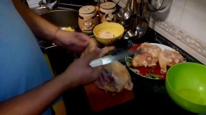 Как правильно разделать курицу.Как отделить филе от кости