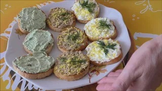 ТОП - 3  РЕЦЕПТА БУТЕРБРОДОВ ДЛЯ ПРАЗДНИЧНОГО СТОЛА ИЛИ НА КАЖДЫЙ ДЕНЬ смотреть онлайн