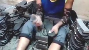 Тапочки из покрышки