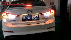 V1787 Hyundai Elantra LED Tail Lights with Suquential Turn Signal Mode by MxsMotosport