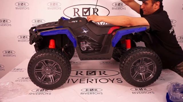 Детский электроквадроцикл RiverToys K111KK - сборка смотреть онлайн