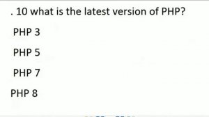 PHP MCQ'S|EXAM TIME GUIDANCE |MCQ 1 to 20