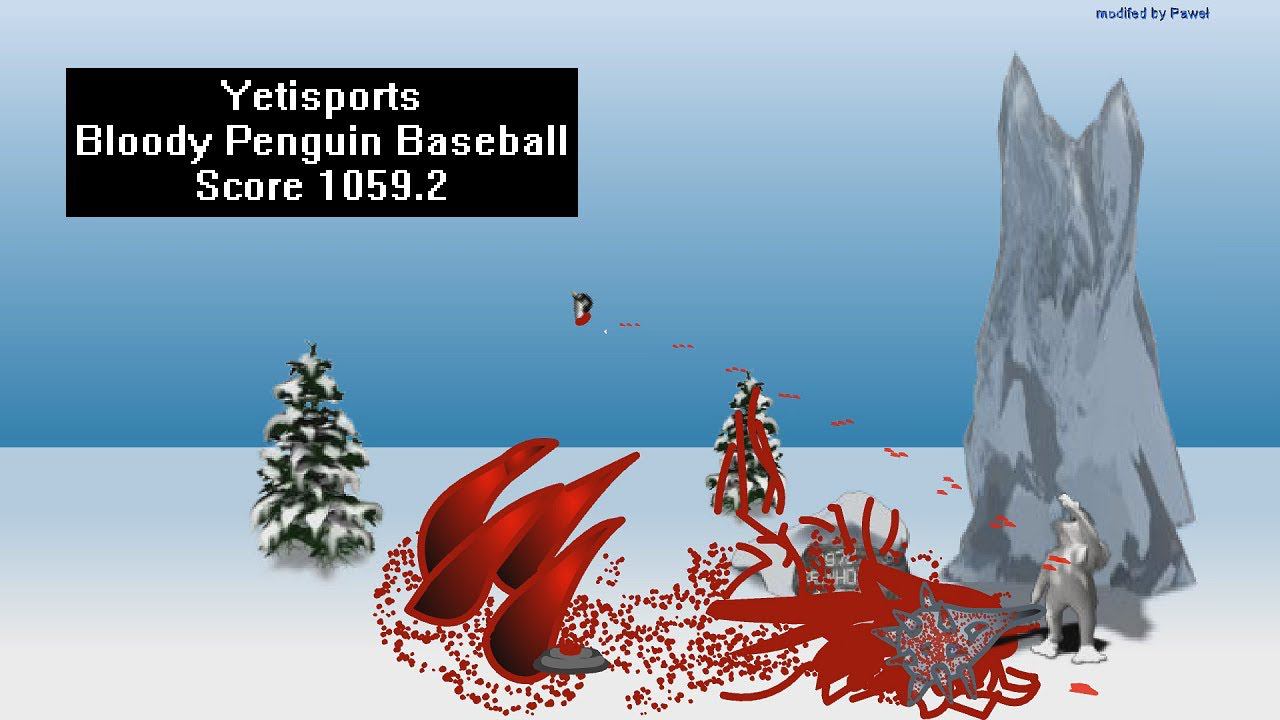 Yetisports Bloody Penguin Baseball Score 1059.2 смотреть онлайн