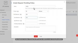 API Gateway: Configuring a Request Throttling Policy