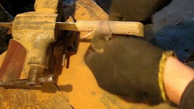 Как сделать нож из пилы быстрореза своими руками.Делаем Рукоять смотреть онлайн