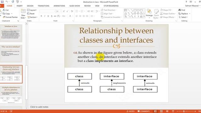interfaces in java (Abstraction in OOP)