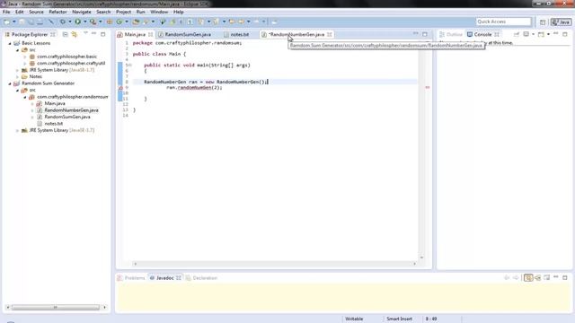 Programming in Java - #10A - Side Project - Random Sum Generator - Part 1 смотреть онлайн
