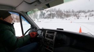 Дрифт на автобусе. Тест шин Cordiant Business CW2