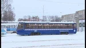 Московские трамваи выходят на линию в Ульяновске