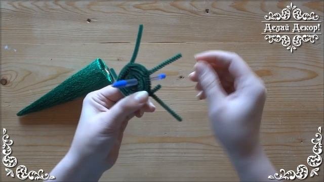 Елка #из_синельной_проволоки своими руками -  ТОРЦЕВАНИЕ #новогодний_подарок 1 часть. Делай Декор!