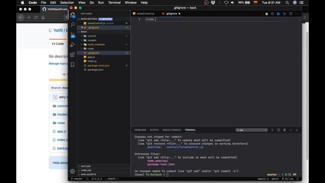 Cómo ignorar archivos con .gitignore смотреть онлайн