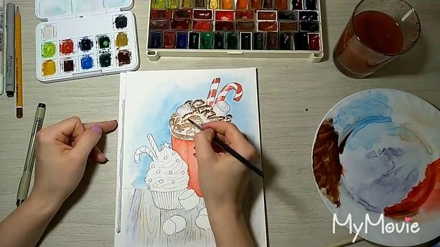 Бесплатный онлайн курс. Акварельный скетчинг. Урок рисования. Школа Sketch Lab
