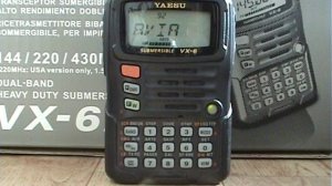 Yaesu VX-6R. Демонстрация работы на авиадиапазоне.