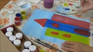 Рисование красками. Рисунки для детей. Простые рисунки красками