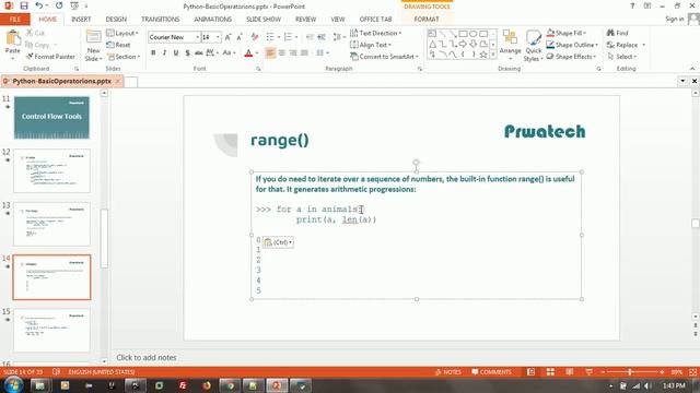 Control Flow in Python | Learn Python control flow | Python Online Tutorial | Prwatech